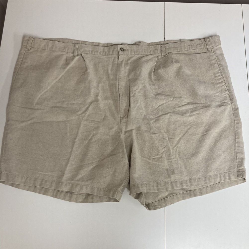 Dockers Men Shorts Linen Blend‎ Chino 57 Beige (Tag W60)